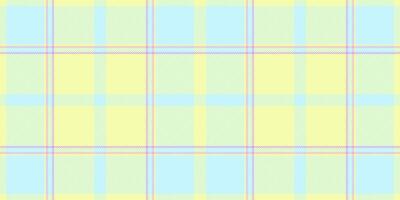 Full fabric check textile, proud seamless plaid pattern. Plain background tartan texture in lime and light colors. vector