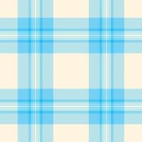 Gift paper plaid tartan check, creation pattern seamless. Britain texture fabric textile background in cyan and light colors. vector
