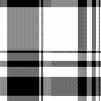 Stylish monochrome plaid pattern. Perfect for textile design, backgrounds, or website textures. Classic black and white checks create a timeless, versatile aesthetic. vector