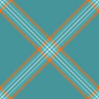 British tartan background seamless, unique textile plaid. Cut out check pattern fabric texture in cyan and bright colors. vector