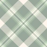 Idyllic fabric pattern, amazing tartan seamless plaid. Newborn textile check texture background in pastel and sea shell colors. vector