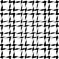 Stylish black and white plaid pattern. Perfect for textile design, website backgrounds, or fashion projects. This bold geometric texture offers a versatile and timeless aesthetic. vector