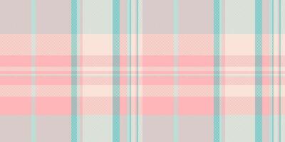 Soft pastel pink and teal plaid pattern. Perfect for backgrounds, textile designs, or crafting projects. This delicate, repeating texture evokes feelings of serenity and femininity. vector