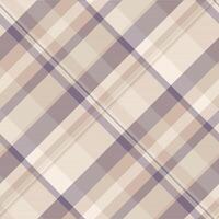 Elegant diagonal plaid pattern in soft beige and mauve tones. Perfect for textile design, website backgrounds, or fashion projects. Subtle texture adds visual interest. vector