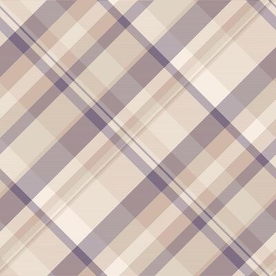 Elegant diagonal plaid pattern in soft beige and mauve tones. Perfect for textile design, website backgrounds, or fashion projects. Subtle texture adds visual interest.