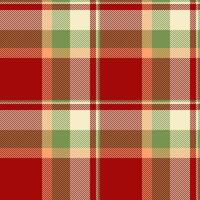 Checked plaid fabric, heritage texture background pattern. Sketching tartan seamless textile check in red and light colors. vector