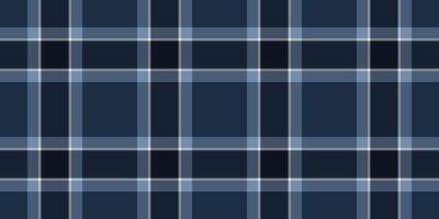 Realistic fabric textile, colorful check background pattern. Ireland plaid tartan texture seamless in blue and dark colors. vector