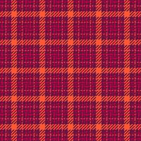 Other texture pattern check, pyjamas tartan background fabric. Fibrous seamless plaid textile in pink and red colors. vector