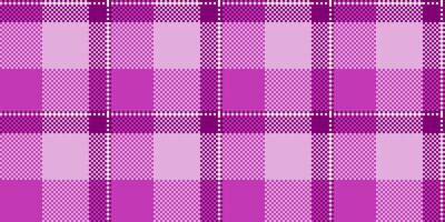 Vibrant pink plaid pattern. Perfect for textile design, fashion, website backgrounds, or crafting projects. A cheerful, textured repeat design offering a modern take on a classic style. vector