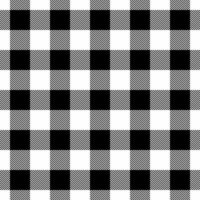 Classic black and white buffalo check pattern. Versatile design ideal for textiles, website backgrounds, or packaging. Clean lines and bold contrast create a timeless, stylish aesthetic. vector