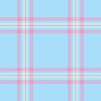 Christmas fabric plaid , diagonal tartan texture textile. Thread seamless pattern background check in light and cyan colors. vector