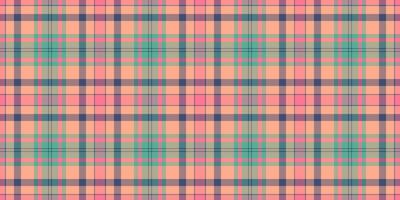 Room check pattern background, kilt seamless textile texture. Volume fabric tartan plaid in pastel and red colors. vector