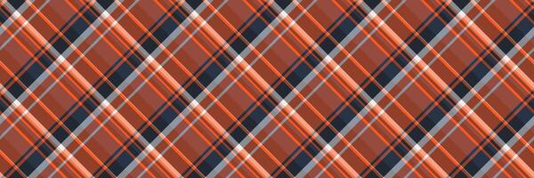 Tough seamless fabric textile, square pattern texture plaid. Open tartan background check in red and dark colors. vector