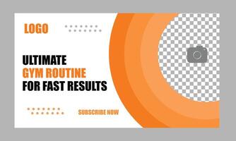 Ultimate gym routine for fast results vector