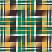 Worn check plaid, net fabric tartan pattern. Part seamless textile texture background in dark and mint colors. vector