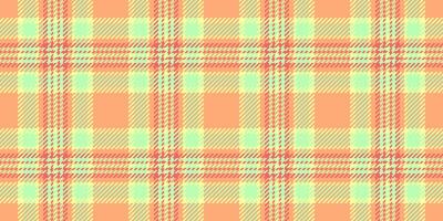 Packing check seamless background, cozy textile plaid. Royal tartan texture fabric pattern in orange and light colors. vector