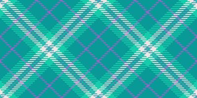 Vibrant teal, mint, and white plaid pattern. Perfect for textile design, fashion, website backgrounds, or any project needing a fresh, modern, and stylish geometric texture. vector