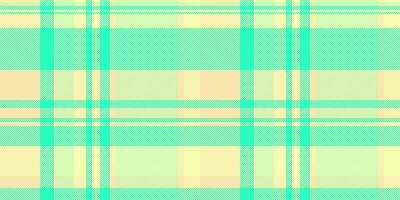 Vibrant pastel plaid pattern in mint green and pale yellow. Perfect for textile design, website backgrounds, or creating a fresh, springlike aesthetic. vector