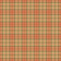Multi texture textile, back check background pattern. Merry christmas plaid seamless fabric tartan in orange and amber colors. vector