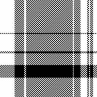 Striking black and white plaid pattern. Perfect for textile design, fashion, website backgrounds, or packaging. A modern, geometric textile texture with a bold graphic impact. vector
