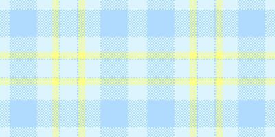Infant tartan pattern seamless, decor textile plaid. English fabric check texture background in light and cyan colors. vector