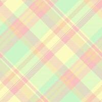 Checked pattern texture, vibrant background check textile. Site tartan seamless fabric plaid in light color. vector