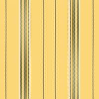 Cotton seamless textile lines, mature vertical fabric. Revival pattern texture stripe background in amber and dark colors. vector