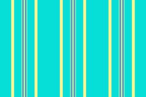 Lady texture vertical, french lines background textile. Silk stripe fabric seamless pattern in teal and yellow colors. vector