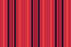Colourful vertical seamless texture, 60s textile stripe . Mature lines background fabric pattern in red and dark colors. vector