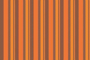 Sixties texture background seamless, britain vertical textile lines. Material fabric stripe pattern in orange and blue colors. vector