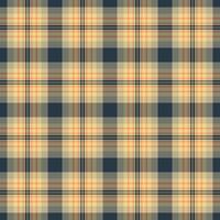Random background fabric, mother plaid seamless pattern. Room tartan textile texture check in pastel and orange colors. vector