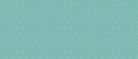Elegant teal geometric pattern. Subtle, repeating cube design perfect for website backgrounds, presentations, or textile prints. Conveys sophistication, order, and connection. vector