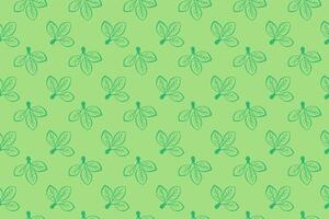 Seamless pastel green leaf pattern. Perfect for spring designs, ecofriendly branding, or natureinspired projects. This refreshing, minimalist design evokes feelings of growth and tranquility. vector