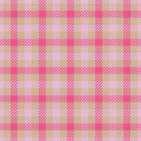 Elegant pink and beige plaid pattern. Perfect for textile design, fashion, or website backgrounds. Subtle yet stylish, this repeating texture offers a touch of sophistication and warmth. vector