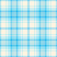 Costume seamless background, veil plaid texture tartan. Crease check textile pattern fabric in cyan and light colors. vector