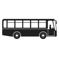 Modern Bus Silhouette High Resolution Graphic for Projects vector