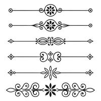 Minimalist Line Dividers and Elegant Frame Borders vector