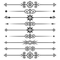Timeless Line Dividers and Decorative Frame Flourishes vector