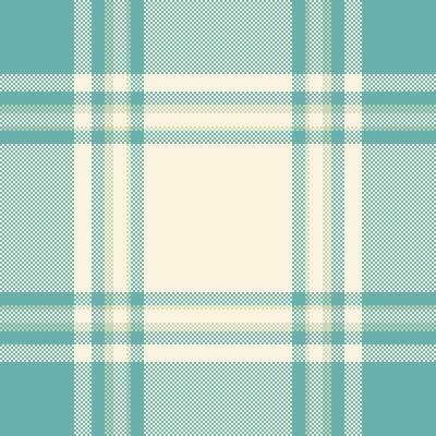 Elegant pastel teal and cream plaid pattern. Perfect for textile design, website backgrounds, or crafting projects. This subtle yet stylish texture evokes feelings of calm and sophistication.