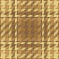 Knot pattern plaid, pretty tartan textile background. Domestic seamless check fabric texture in orange and amber colors. vector