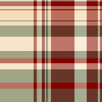 Elegant plaid pattern in muted reds, creams, and greens. Perfect for textile design, website backgrounds, or crafting projects. vector