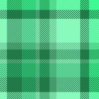 Paisley texture fabric, room seamless tartan plaid. Worn check pattern textile background in green color. vector