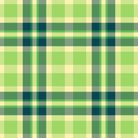 Fresh spring green and pale yellow plaid pattern. Ideal for textile design, website backgrounds, or packaging. Subtle texture adds visual interest. vector