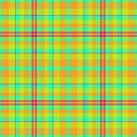 Vibrant neon plaid pattern. Perfect for textile design, website backgrounds, or any project needing a bold, energetic feel. This bright, cheerful graphic represents summer, fun, and optimism. vector