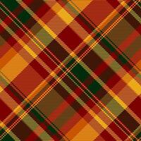 Poncho check background tartan, show textile plaid pattern. Bed seamless fabric texture in maroon and dark colors. vector