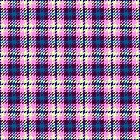 Vibrant pink, teal, and cream plaid pattern. Perfect for textile design, fashion, websites, or scrapbooking. This cheerful, repeatable texture evokes feelings of warmth and style. vector