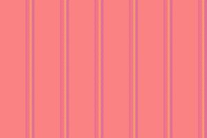 Sample textile fabric, school background stripe seamless. Customize lines texture vertical pattern in red and pink colors. vector