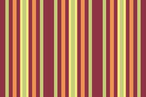 Ribbon pattern vertical, web fabric textile stripe. Order seamless background texture lines in red and orange colors. vector