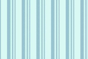 Horizon textile texture, formal lines seamless pattern. Simplicity stripe background vertical fabric in light and cyan colors. vector