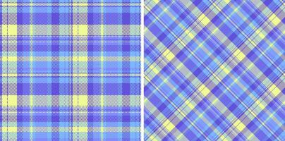 Pattern seamless fabric of background tartan with a texture textile check plaid. Set in happy colors of most comfortable furniture. vector